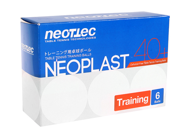 фото Мячи для настольного тенниса neottec neoplast 6шт white