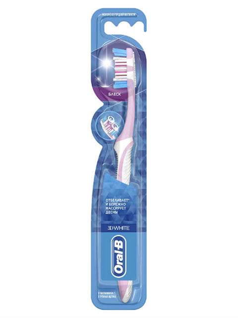 

Щетка Oral-B 3D White Medium Блеск 3014260090746, 3014260090746