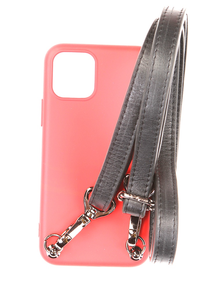 

Чехол Ally для APPLE iPhone 11 Pro А1 Soft Touch с ремешком Red A1-01104, A1-01104