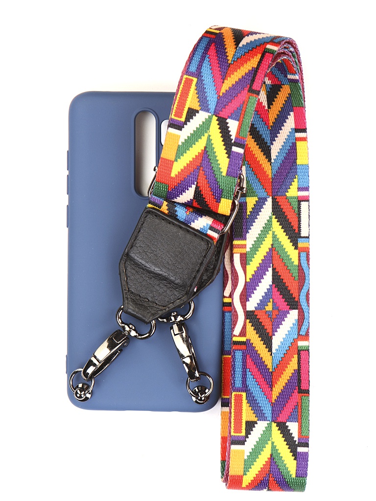 

Чехол Ally для Xiaomi Redmi Note 8 Pro А5 Soft Touch с ремешком Blue A5-01130, А5 Soft Touch