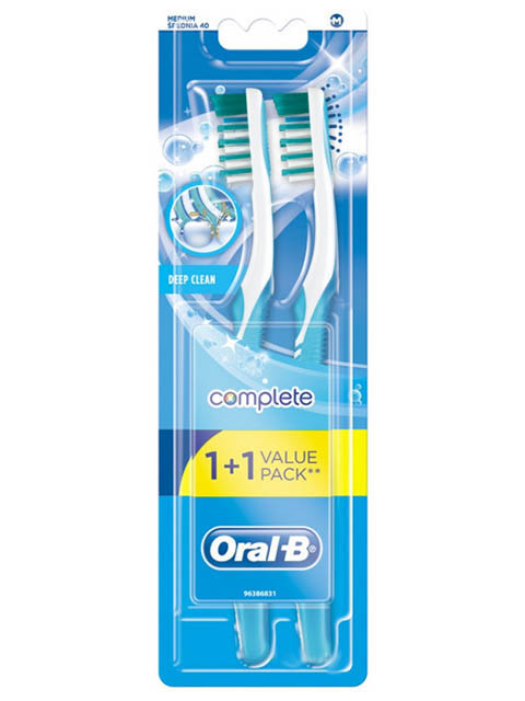 

Щетка Oral-B Комплекс Глубокая чистка средняя 1+1шт 3014260022617, 3014260022617