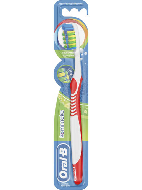 

Щетка Oral-B Комплекс Антибактериальная средняя 4210201036548, 4210201036548