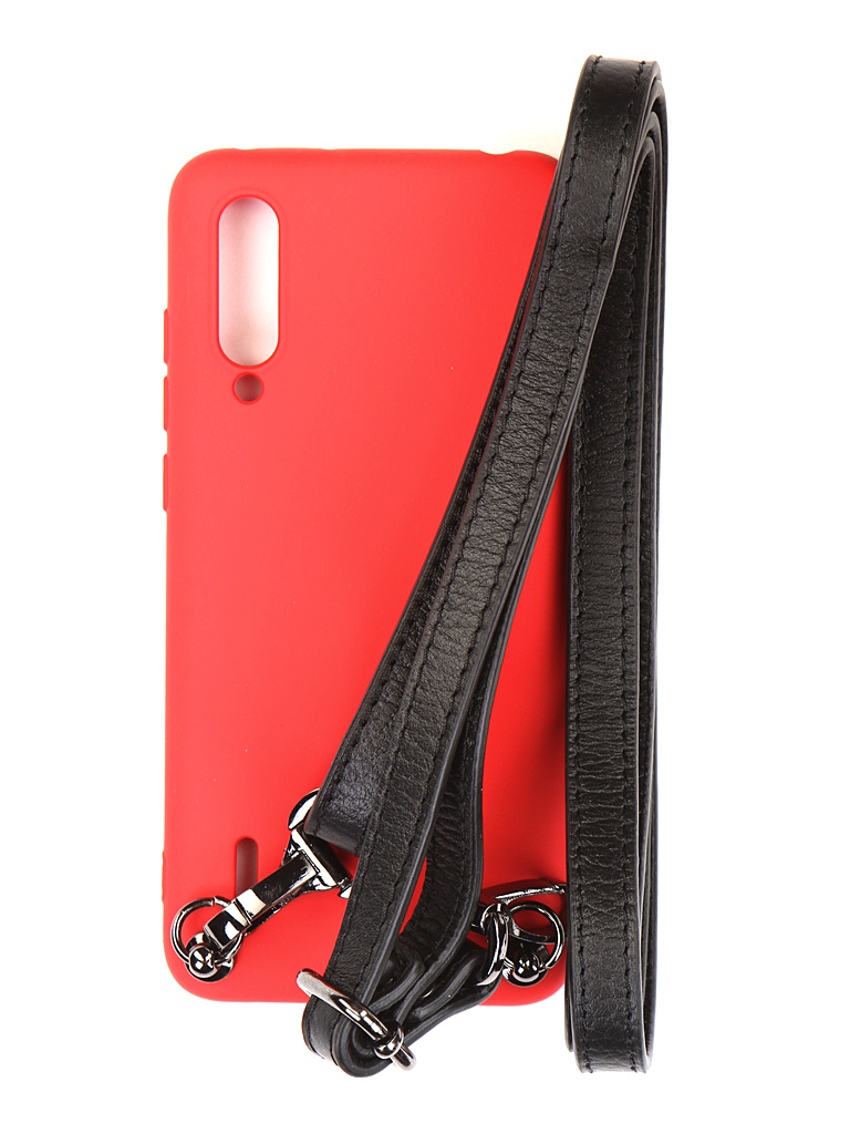 

Чехол Ally для Xiaomi Mi 9 Lite А1 Soft Touch с ремешком Red A1-01123, A1-01123