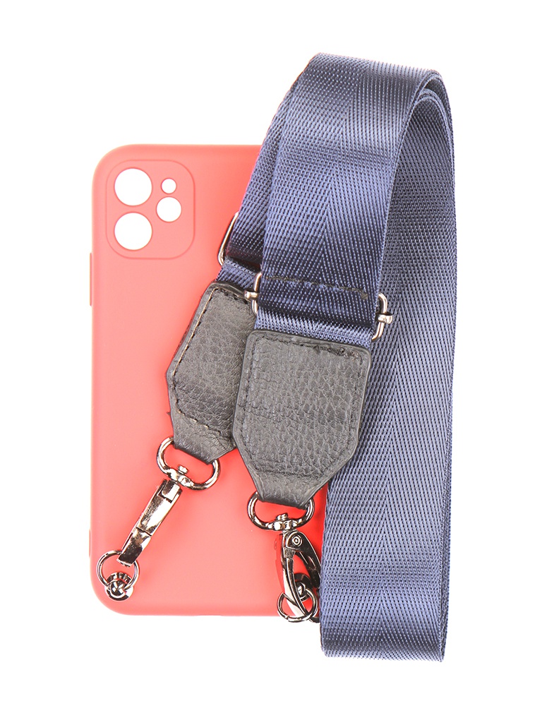 

Чехол Ally для APPLE iPhone 11 А6 Soft Touch с ремешком Red A6-01101, А6 Soft Touch