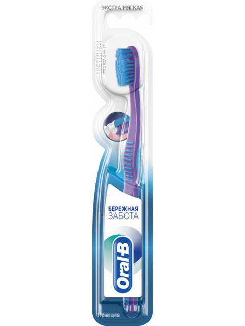 

Щетка Oral-B Extra Soft Бережная забота 3014260100414, 3014260100414