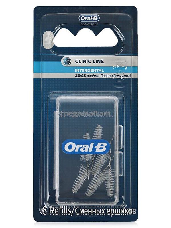 

Сменные конические ершики Oral-B 6шт 3014260782849, 3014260782849