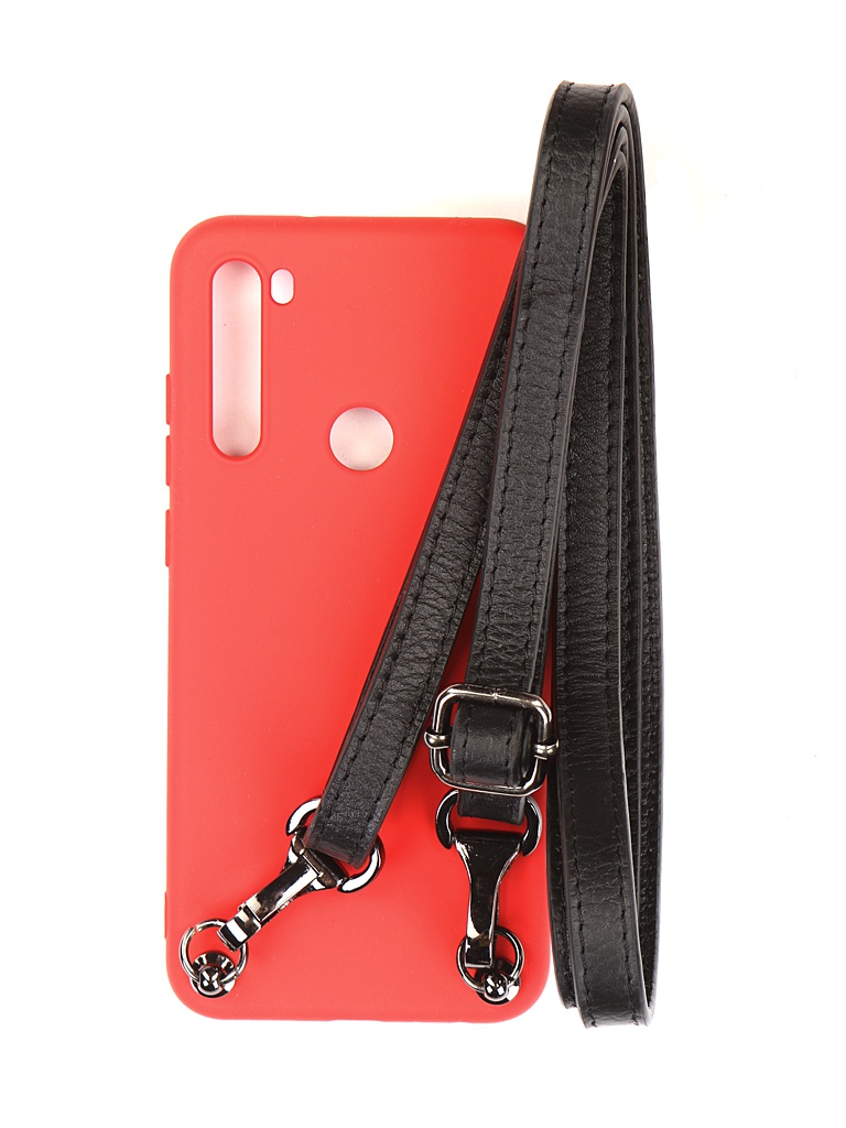 

Чехол Ally для Xiaomi Redmi Note 8T А1 Soft Touch с ремешком Red A1-01135, A1-01135