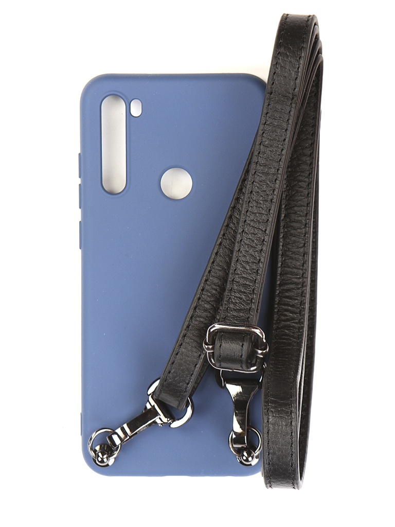 

Чехол Ally для Xiaomi Redmi Note 8T А1 Soft Touch с ремешком Blue A1-01136, A1-01136