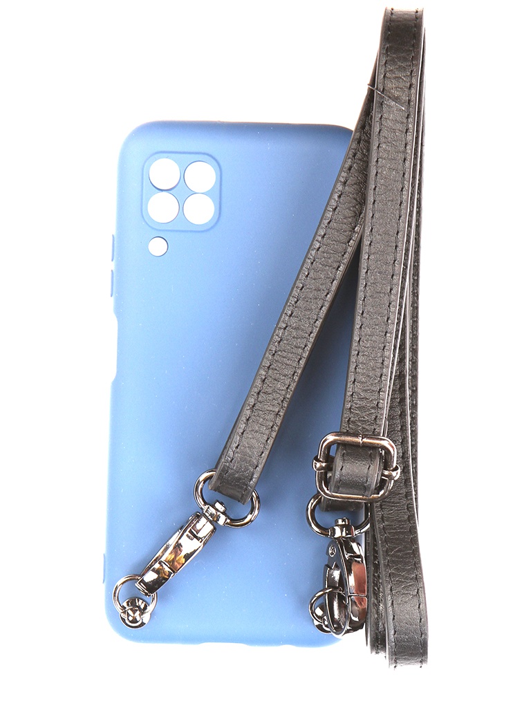 

Чехол Ally для Huawei P40 Lite А1 Soft Touch с ремешком Blue A1-01144, A1-01144