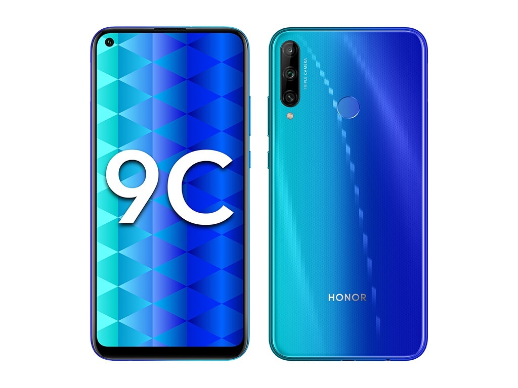 фото Сотовый телефон honor 9c 4/64gb aurora blue выгодный набор + серт. 200р!!!