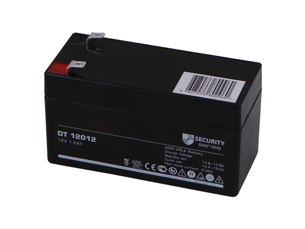 Аккумулятор Delta Battery DT 12012 12V 1.2Ah аккумулятор 4v 4 5 а ч delta dt dt 4045