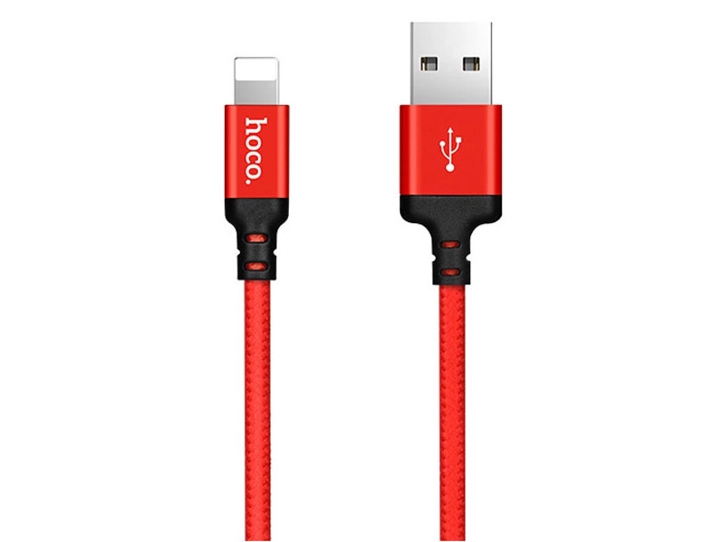 Аксессуар Hoco X14 Times Speed USB - Lightning 1.0m Red аксессуар hoco times speed x14i usb lightning 2m red black