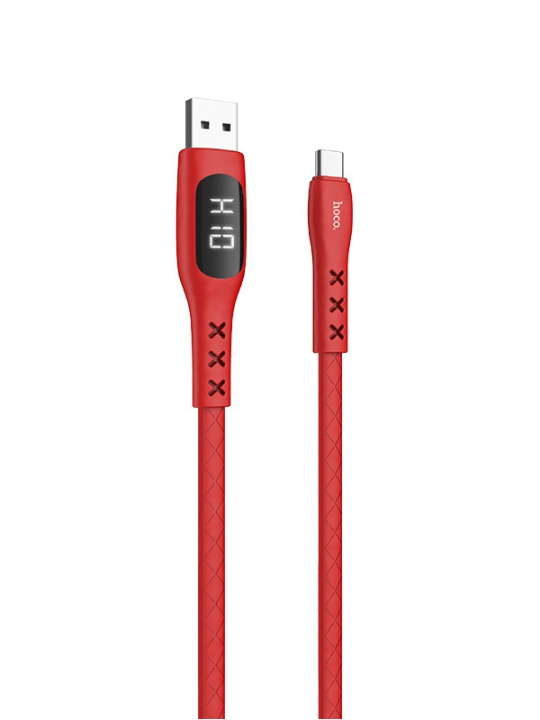 Фото - Аксессуар Hoco S6 Sentinel USB - Type-C 1.2m Red аксессуар hoco s6 sentinel usb type c 1 2m red