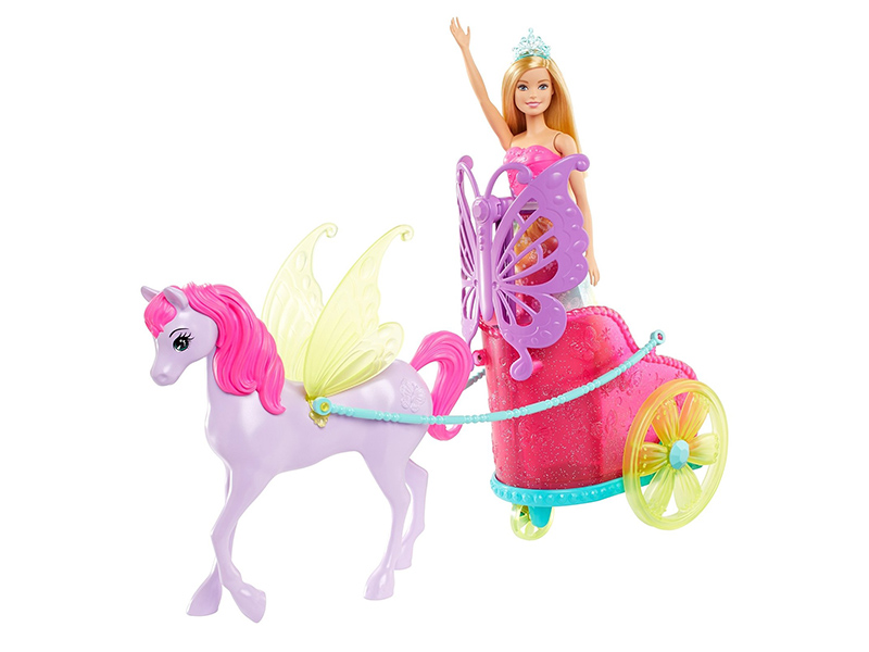 

Кукла Mattel Barbie Сказочный экипаж с единорогом GJK53, GJK53