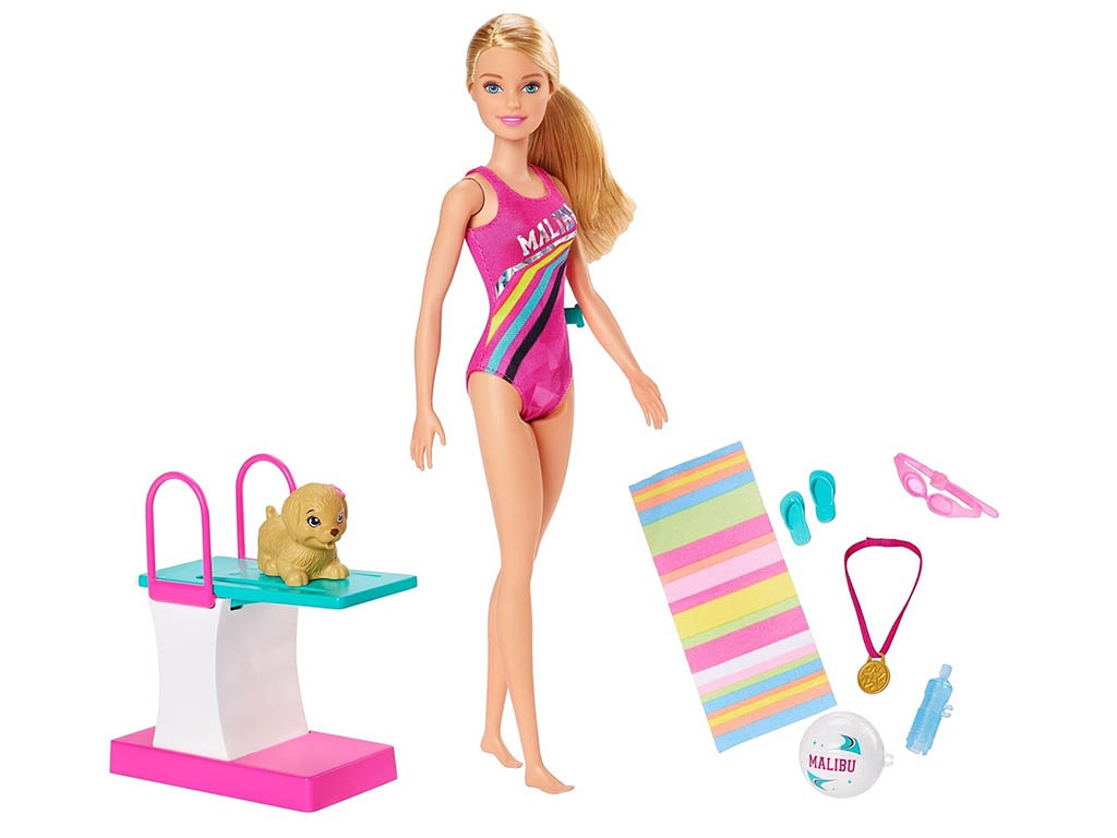 

Кукла Mattel Barbie Чемпион по плаванию GHK23, GHK23
