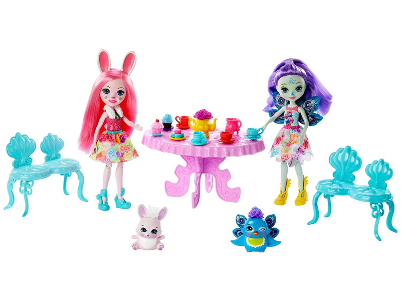 

Кукла Mattel Enchantimals Чаепитие Пэттер Павлины и Бри Кроли GLD41, GLD41