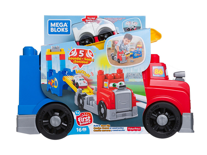 

Игрушка Mega Bloks First Builders FVJ01 Большая машинка для гонок, FVJ01