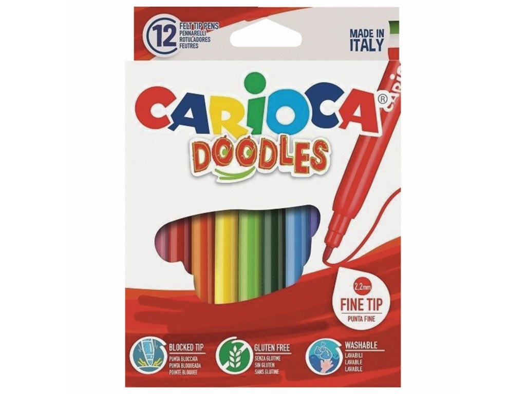 

Фломастеры Carioca Doodles 12 цветов 42314, 42314
