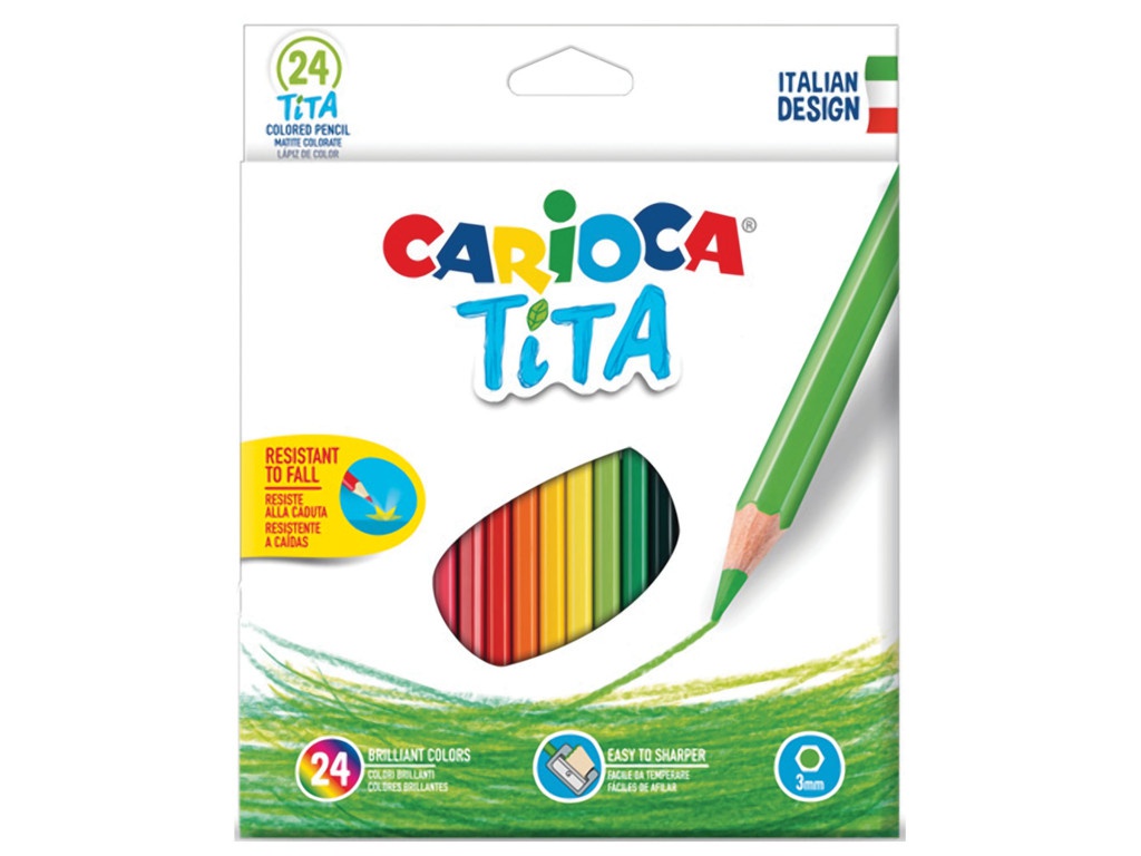 

Карандаши цветные Carioca Tita 24 цвета 42794, 42794