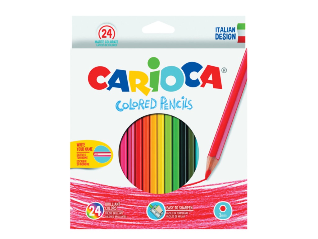 

Карандаши цветные Carioca 24 цвета 40381, 40381