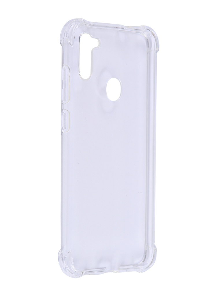 Чехол Brosco для Samsung Galaxy A11 Transparent SS-A11-HARD-TPU-TRANSPARENT силиконовый чехол на oppo a11 человечки для оппо а11 2019