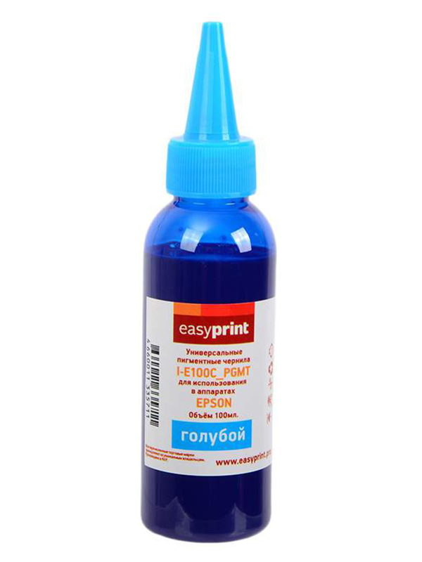 фото Чернила easyprint i-e100c универсальные cyan 100ml для epson