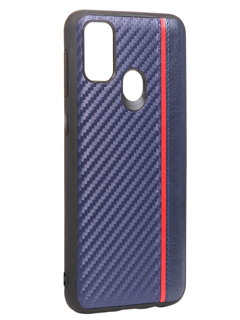 фото Чехол g-case для samsung galaxy m21 carbon dark blue gg-1245