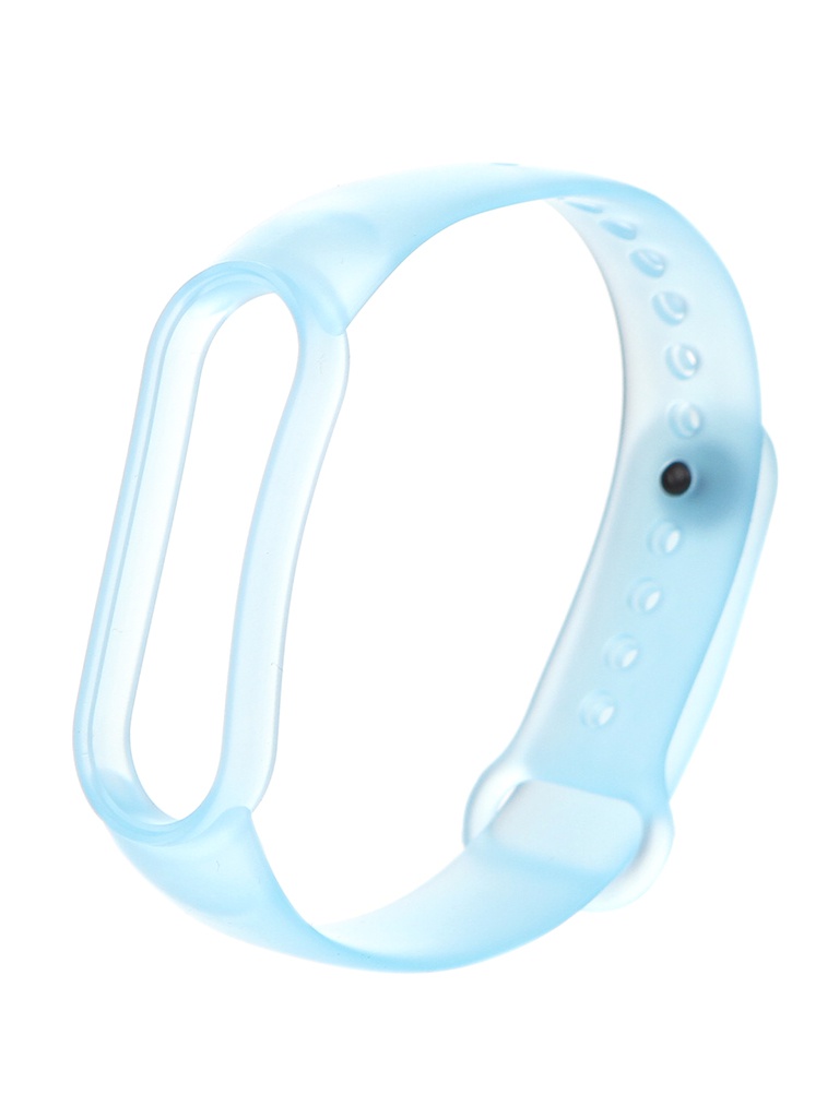 фото Aксессуар ремешок zibelino для xiaomi mi band 5 silicone transparent blue zbs-p-ximb5-lblu