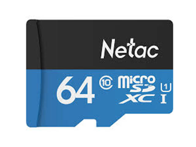 

Карта памяти 64Gb - Netac microSDHC P500 NT02P500STN-064G-R с переходником под SD, NT02P500STN-064G-R