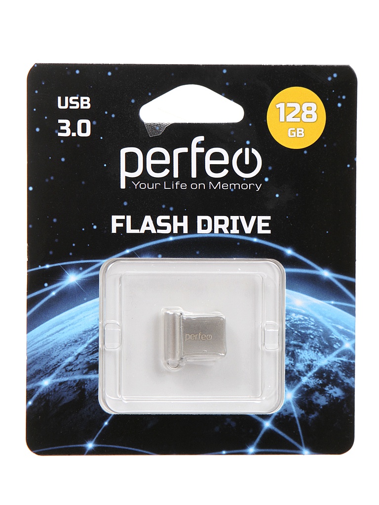 

USB Flash Drive 128Gb - Perfeo M06 Metal Series PF-M06MS128, PF-M06MS128