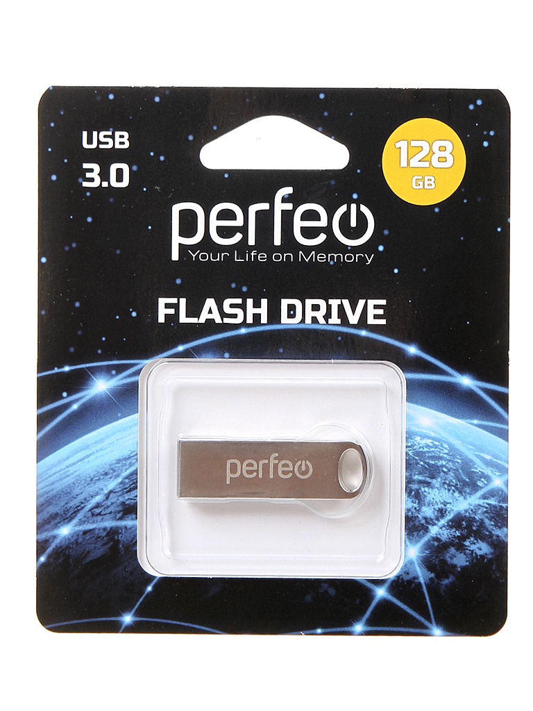 

USB Flash Drive 128Gb - Perfeo M08 Metal Series PF-M08MS128, PF-M08MS128