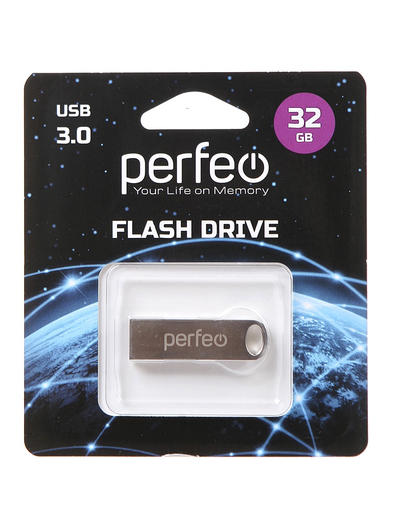

USB Flash Drive 32Gb - Perfeo M08 Metal Series PF-M08MS032, PF-M08MS032