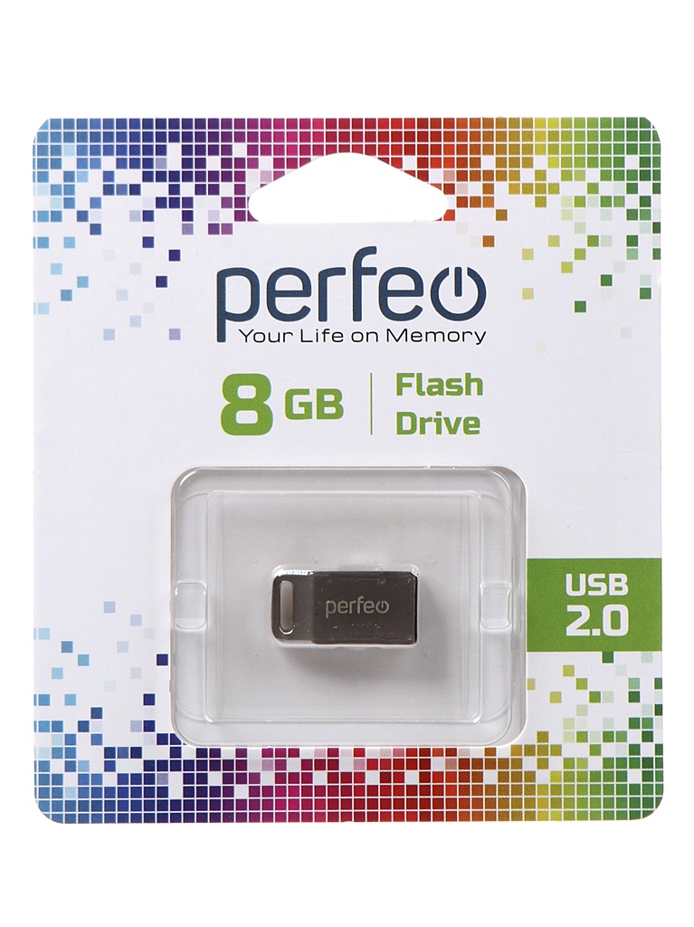 

USB Flash Drive 8Gb - Perfeo M05 Metal Series PF-M05MS008, PF-M05MS008