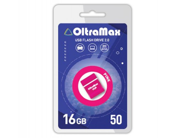 

USB Flash Drive 16Gb - OltraMax 50 OM-16GB-50-Pink, OM-16GB-50-Pink