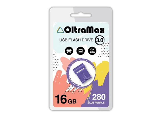 Zakazat.ru: USB Flash Drive 16Gb - OltraMax 280 OM-16GB-280-Blue Purple