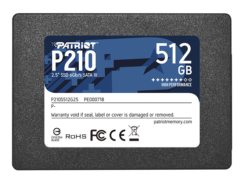 цена Твердотельный накопитель Patriot Memory P210S512G25
