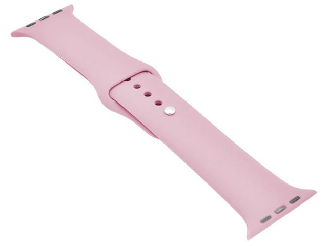 фото Аксессуар ремешок krutoff для apple watch 42/44mm silicone light pink 03147