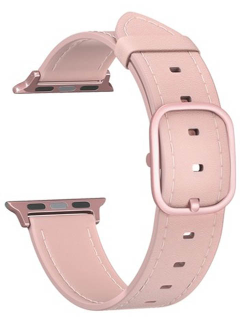 фото Аксессуар ремешок lyambda для apple watch 38/40mm leather lyambda maia pink dsp-02-40