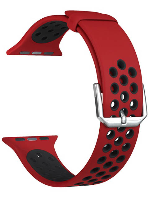 

Аксессуар Ремешок Lyambda для APPLE Watch 42/44mm Alioth Red-Black DS-APS01-21-44-RB, DS-APS01-21-44-RB