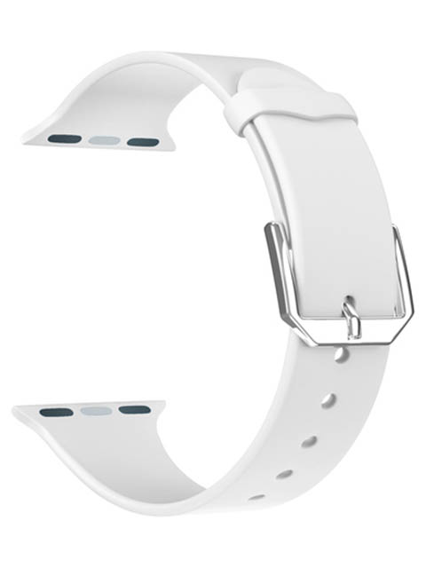 фото Аксессуар ремешок lyambda для apple watch 42/44mm alcor white ds-aps08c-44-wt