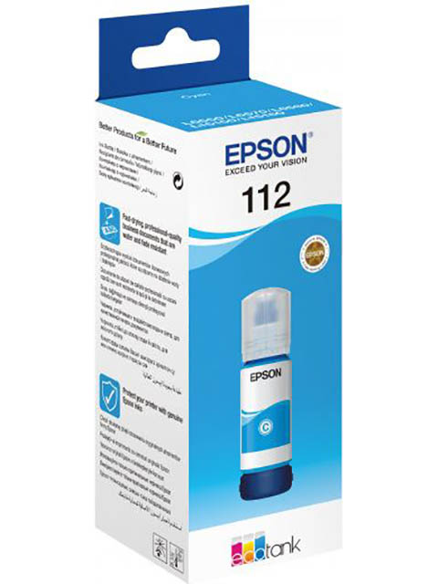 Чернила Epson 112 EcoTank Pigment Cyan C13T06C24A