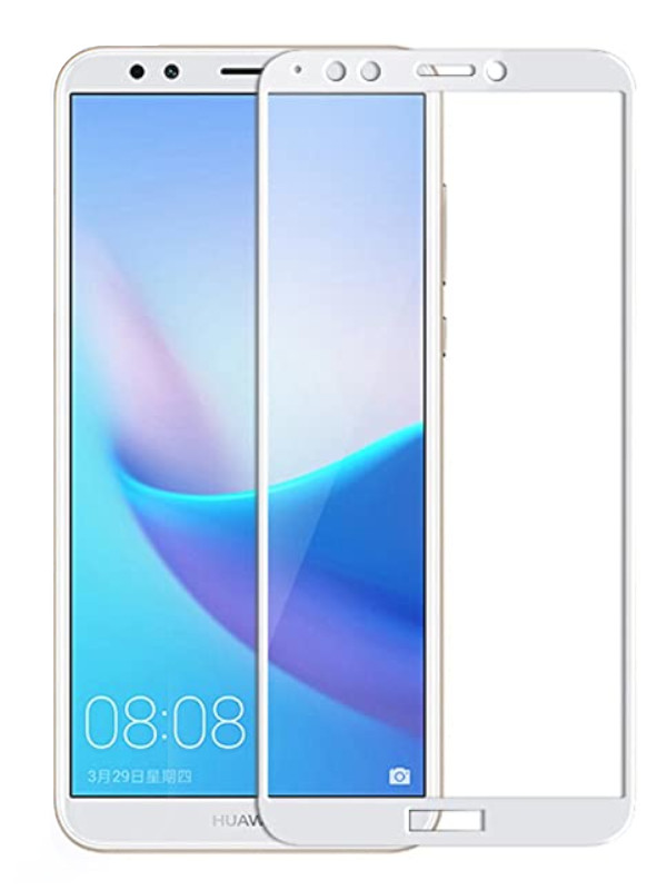 фото Защитный экран red line для huawei honor 7a pro / 7c / y6 2018 / y6 prime 2018 full screen tempered glass full glue white ут000021754