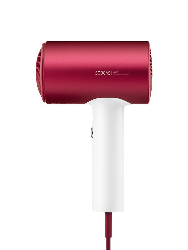 фен soocas hair dryer h5 1800 вт 4 скорости ионизация шнур 1 7 м серебристо красный Фен Soocas H5 Anion Hair Dryer Red