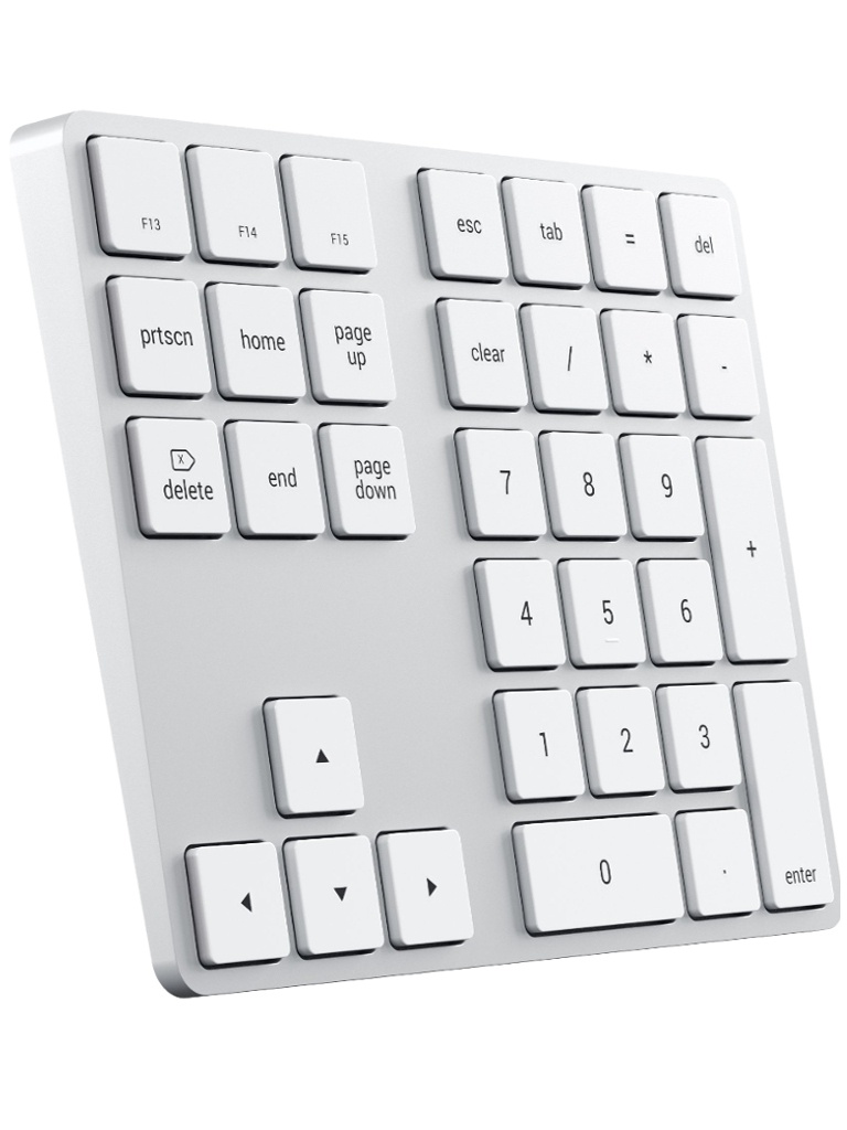 фото Клавиатура satechi aluminum slim wireless keyboard silver st-xlabks