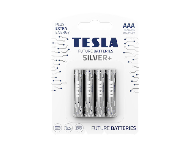 фото Батарейка aaa - tesla silver+ (4 штуки)