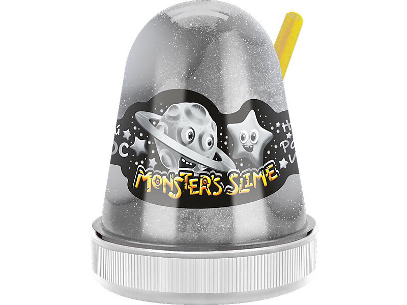 фото Слайм kiki monsters slime серебряный космос 130g sl013