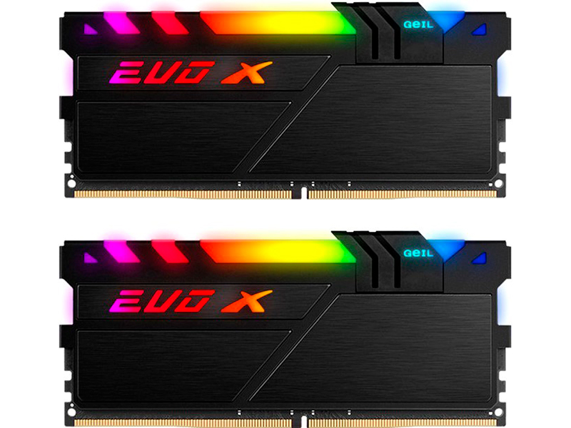 фото Модуль памяти geil evo x ii ddr4 dimm 3600mhz pc-28800 cl18 - 32gb kit (2x16gb) gexsb432gb3600c18bdc