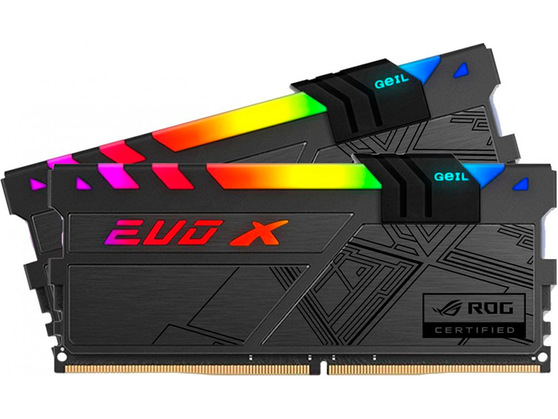 

Модуль памяти GeIL Evo X II Rog DDR4 DIMM 3000MHz PC-24000 CL15 - 16Gb Kit (2x8Gb), GREXSR416GB3000C15ADC