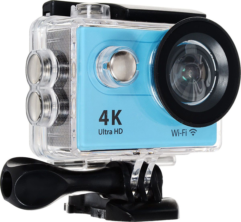 фото Экшн-камера eken h9 ultra hd blue выгодный набор + серт. 200р!!!