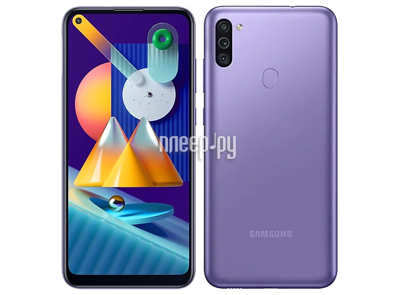 фото Сотовый телефон samsung sm-m115f galaxy m11 3gb/32gb purple выгодный набор + серт. 200р!!!